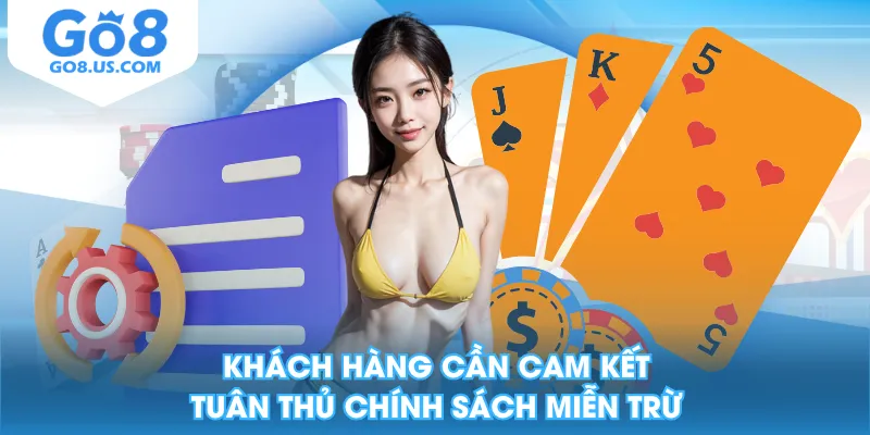 Khách hàng cần cam kết tuân thủ chính sách miễn trừ